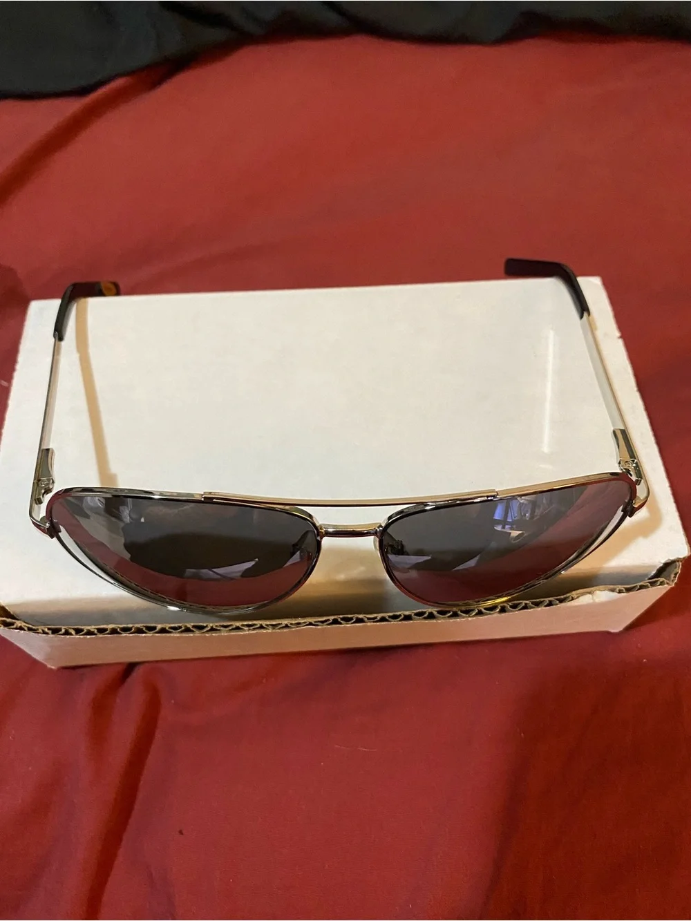 NFL Detroit Lions Aviator Sunglasses with Team Decal